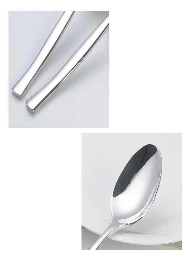 Qskely 12 Pieces Stainless Steel Dinner Spoons - Image 3